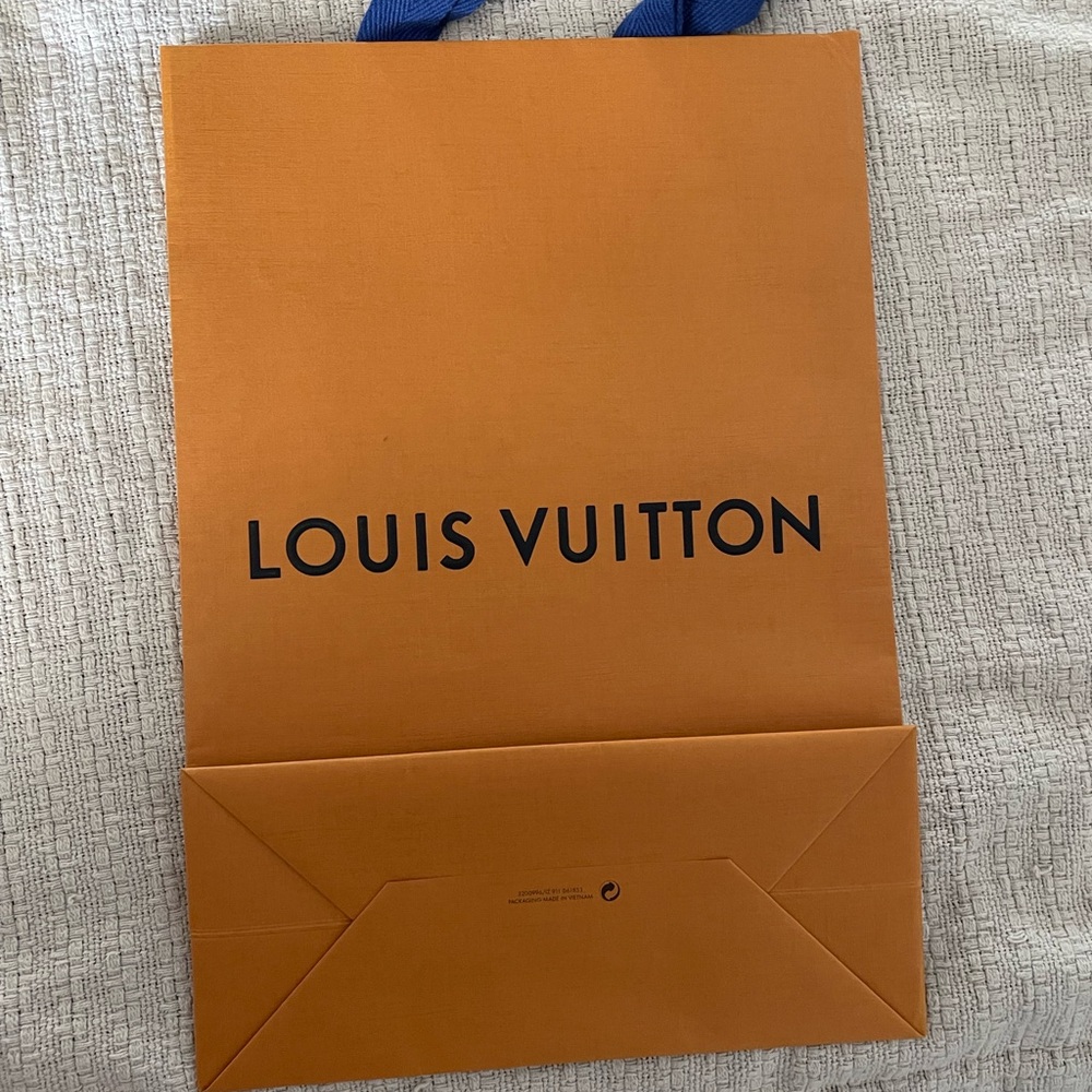 Louis Vuitton Orange and Blue Shopping Bag